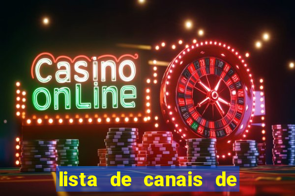 lista de canais de esporte iptv